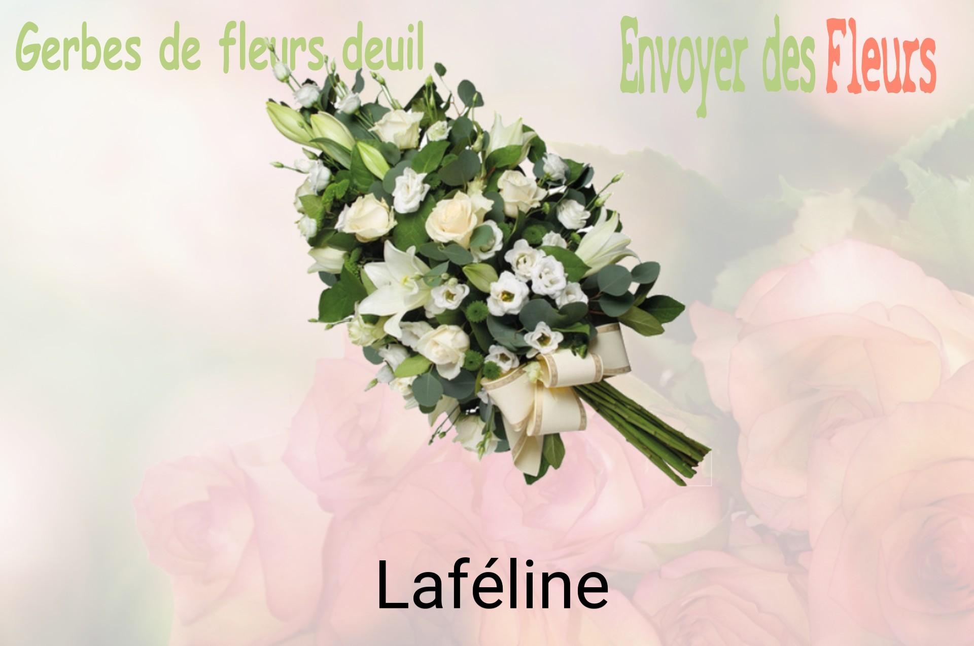 Gerbe de fleurs de deuil livrée à Laféline